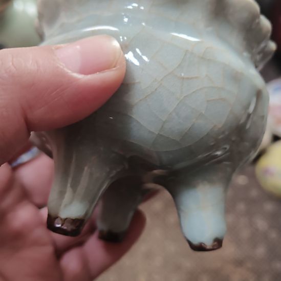 福***寿摆件一件精美龙泉香炉全品