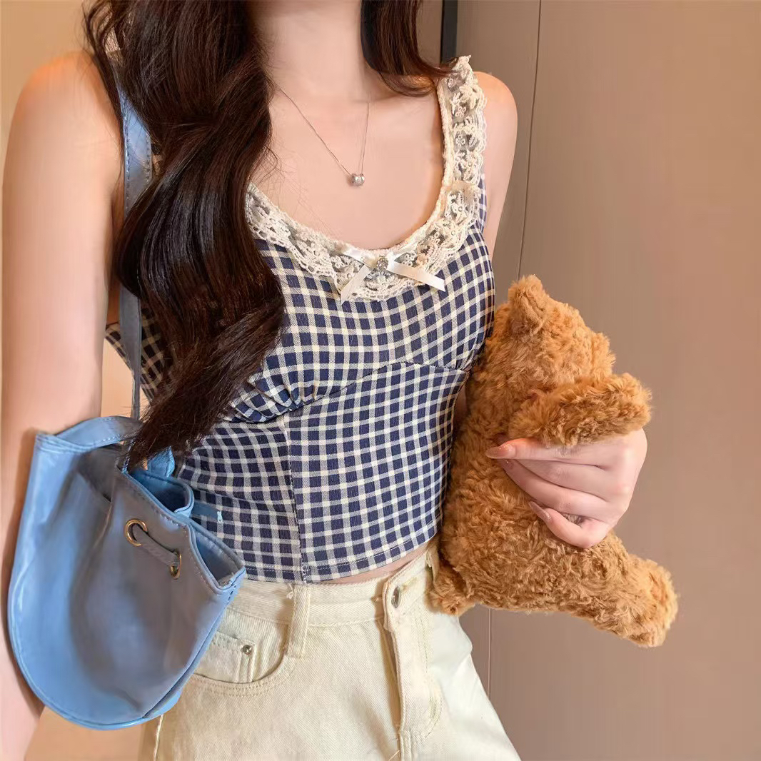 【19-35】小美女装纯欲辣妹名媛高级感短款上衣-拍下备注编码