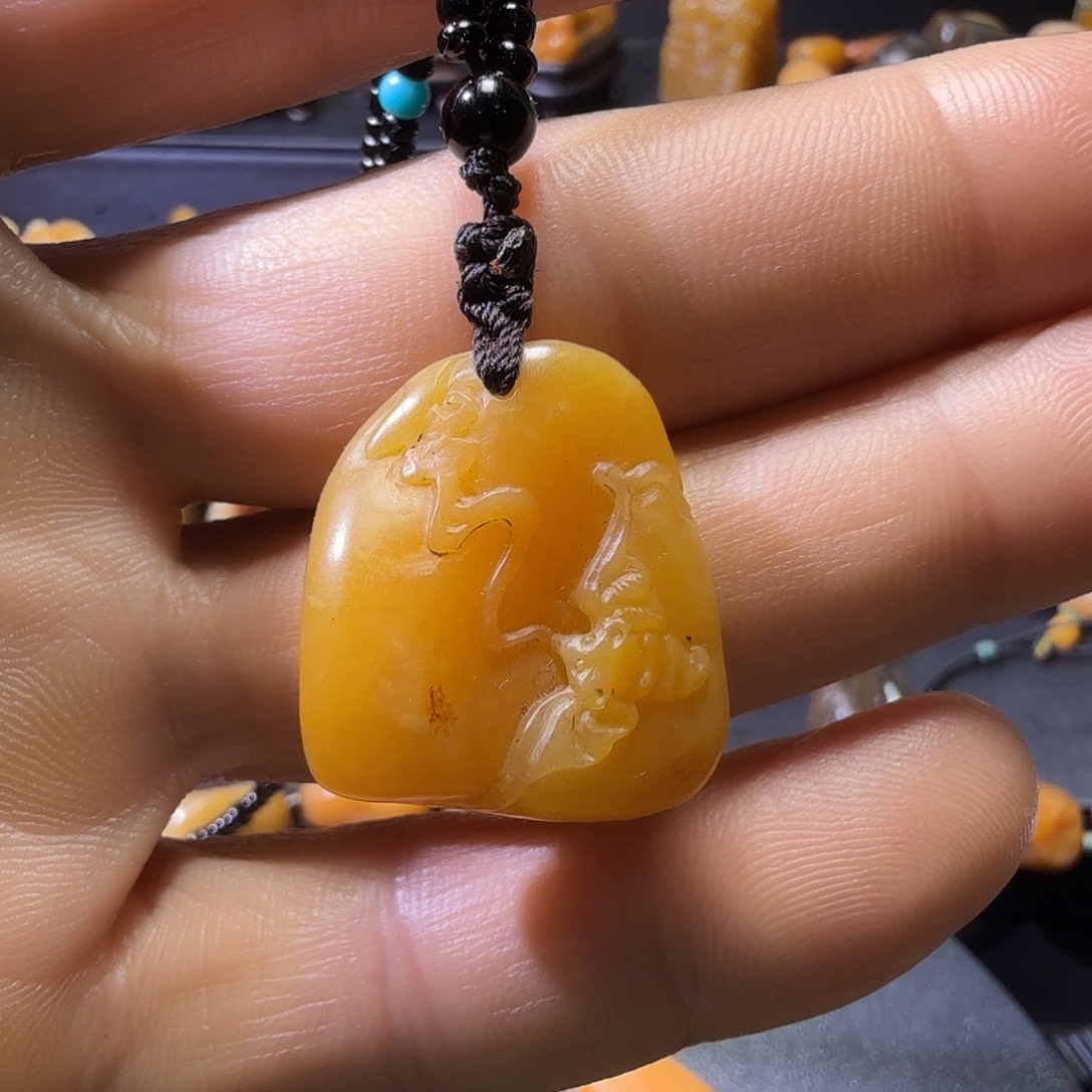 寿山石印石寿山田黄石挂件