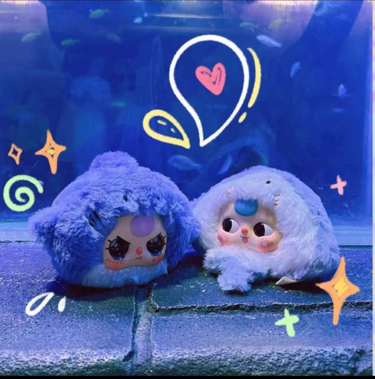 【默认盲发】娃三岁浪漫海洋可爱毛绒盲盒潮流玩具
