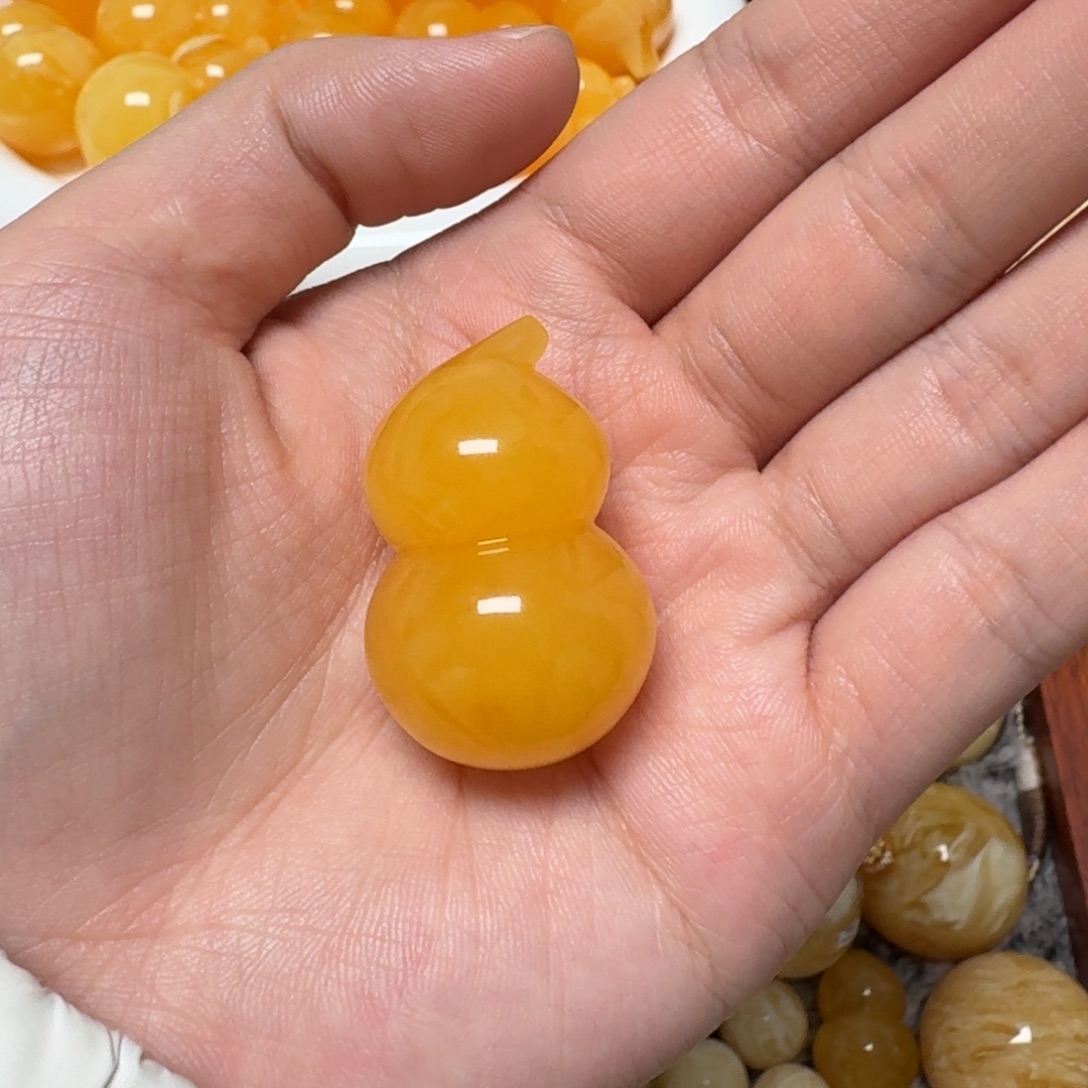 琥珀未镶嵌裸石蜜蜡葫芦