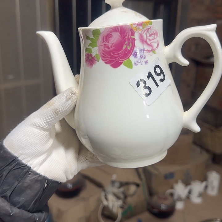 库存瓷片多空茶壶