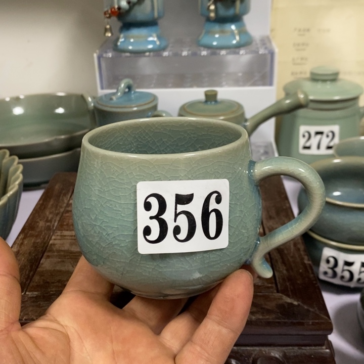 杯子瓷原矿釉原产地汝瓷微瑕杯子