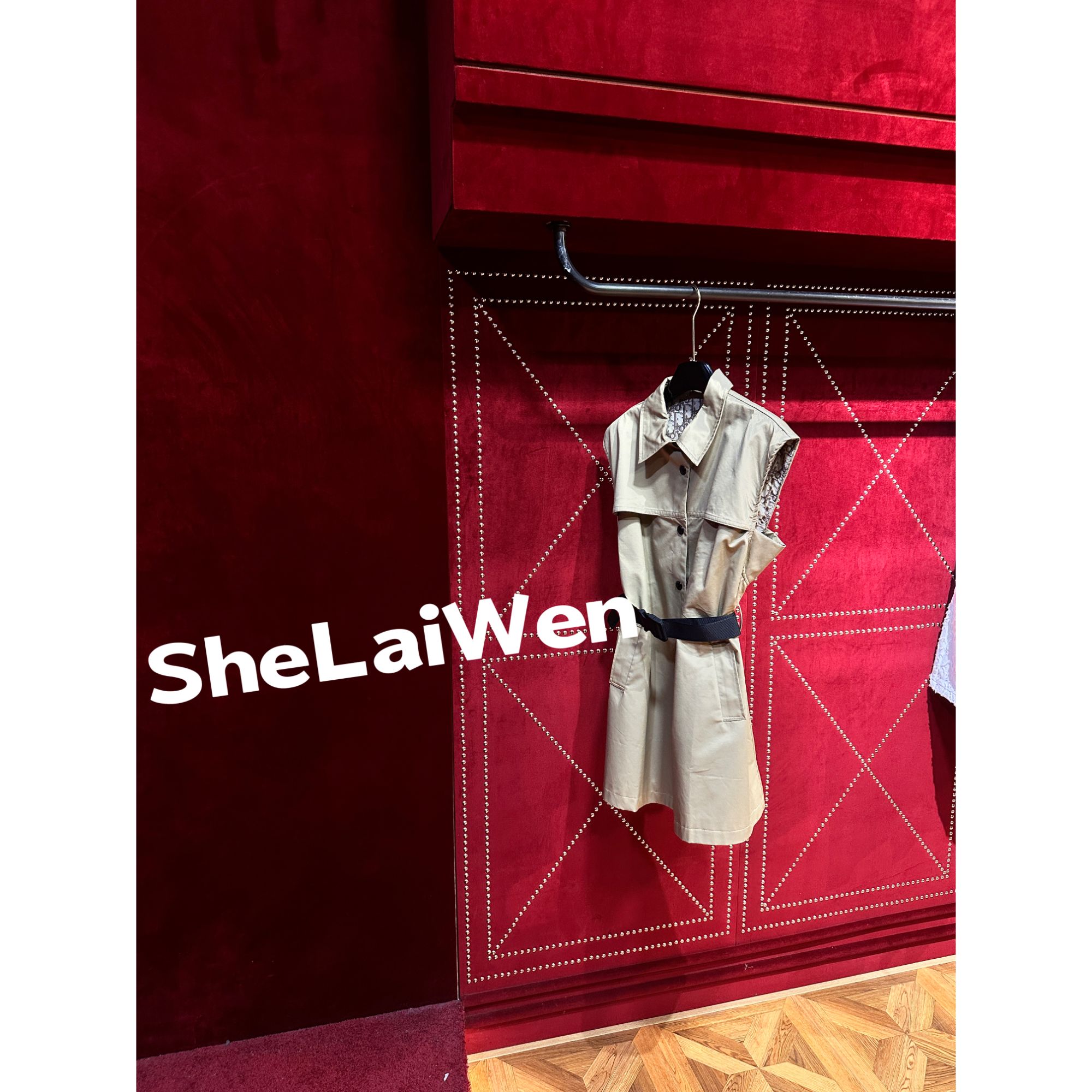 SheLaiwen【DD风衣卡其内里满印连衣裙】2025新款重磅连衣裙