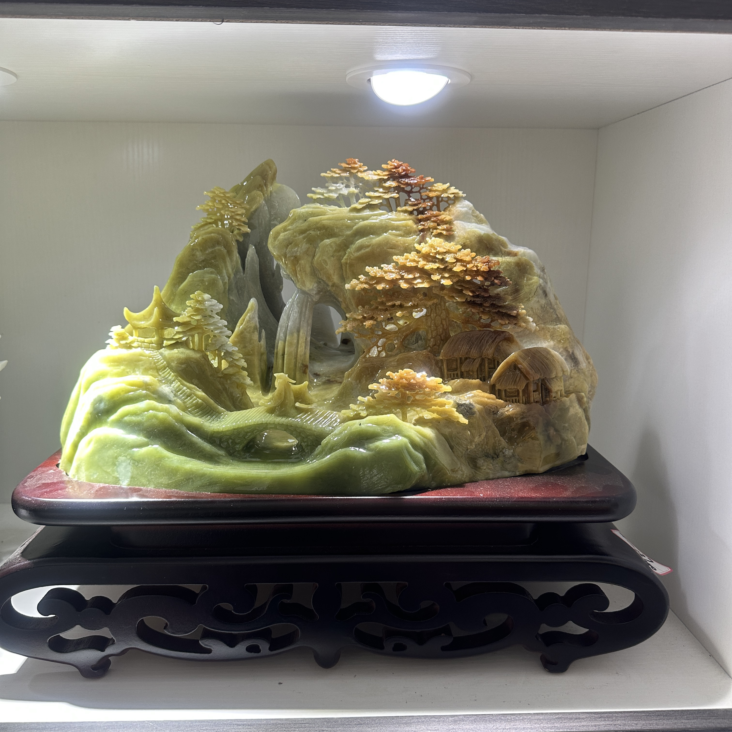 家居摆件，金山银山玉摆件