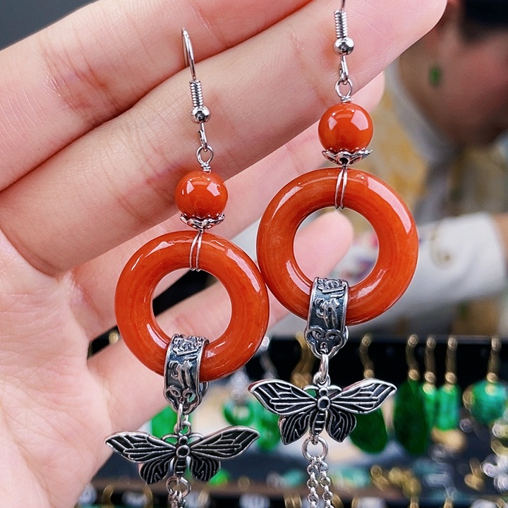 翡翠耳饰未镶嵌饰品