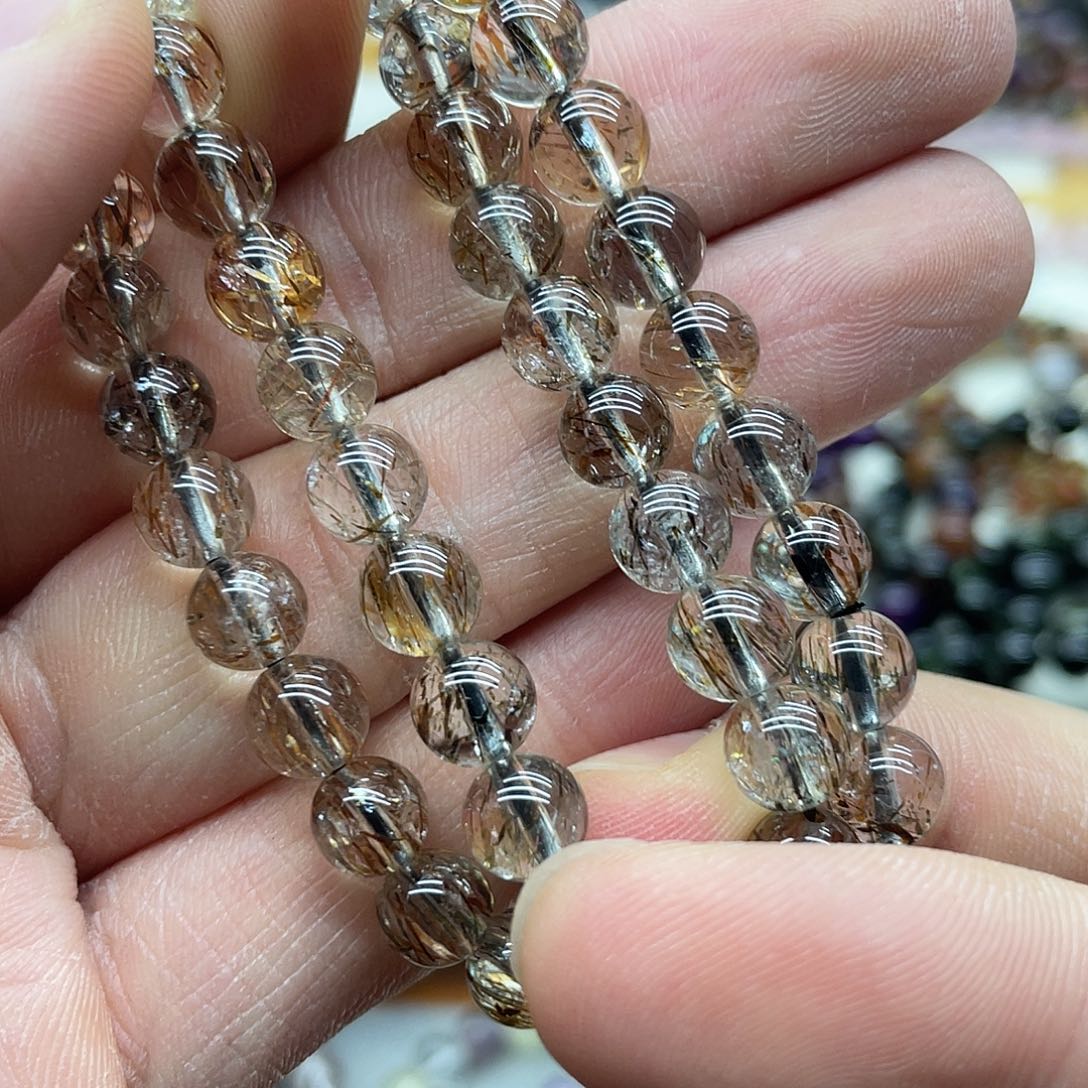 水晶手串未镶嵌多样性发货发一条