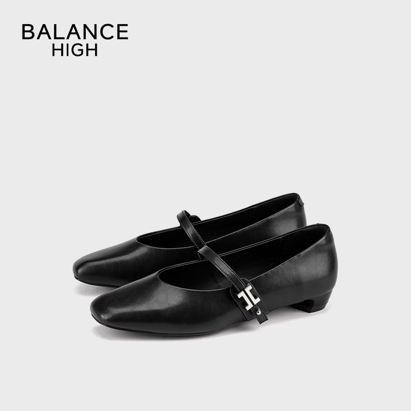 HIGHBALANCE/668853新款2025春款舒适百搭时尚低跟单鞋B