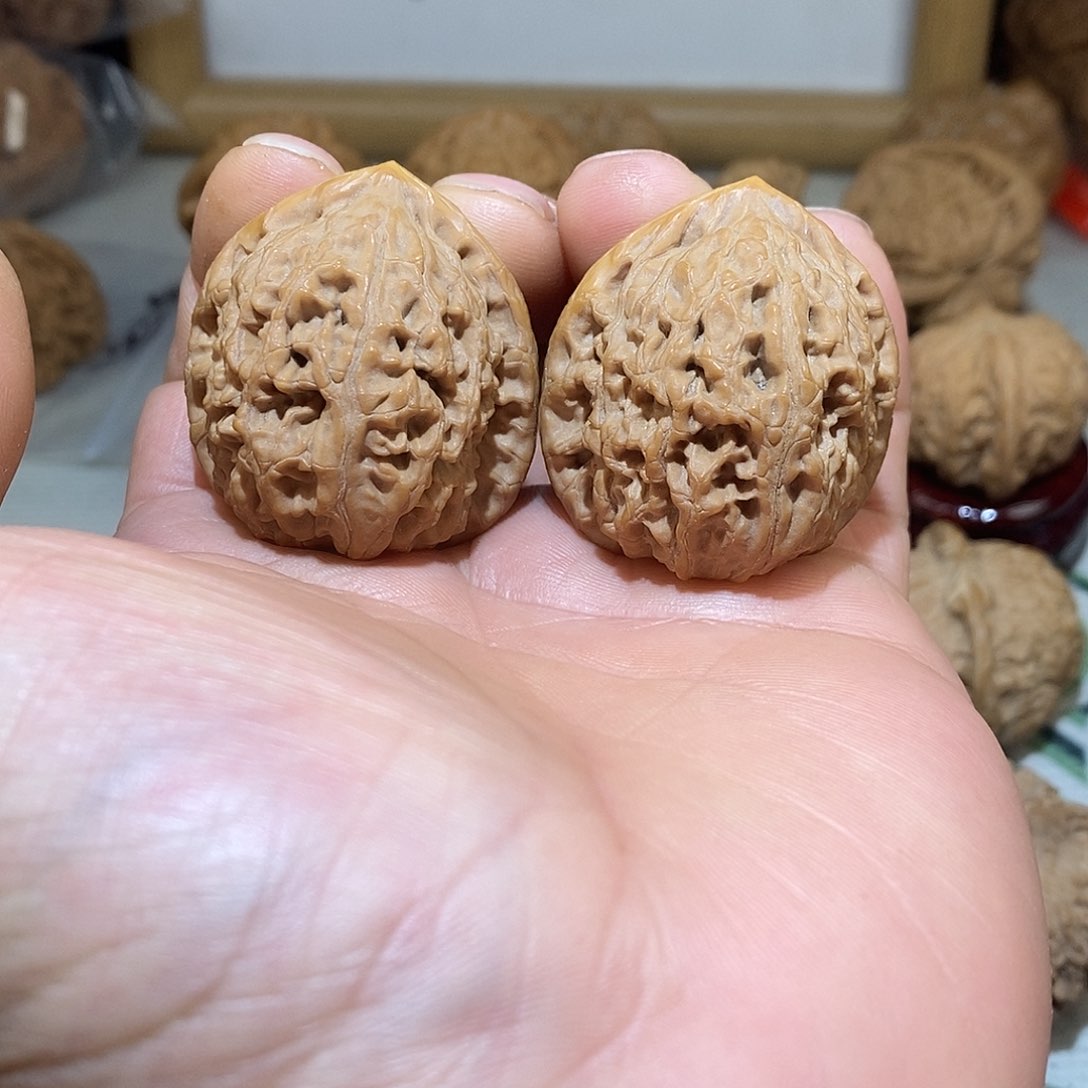 文玩核桃把件37尺水龙