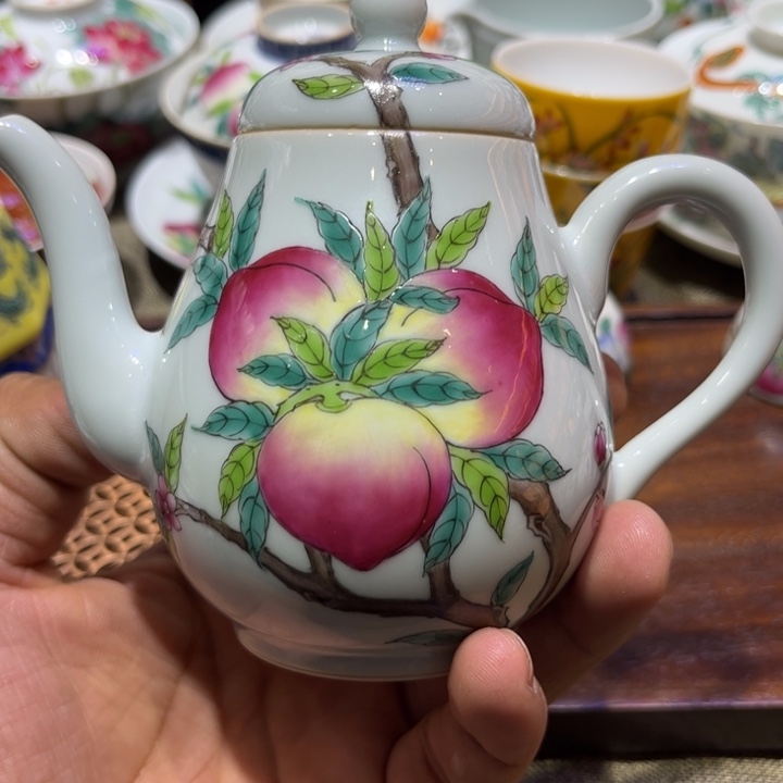 纯手绘精品盖碗杯