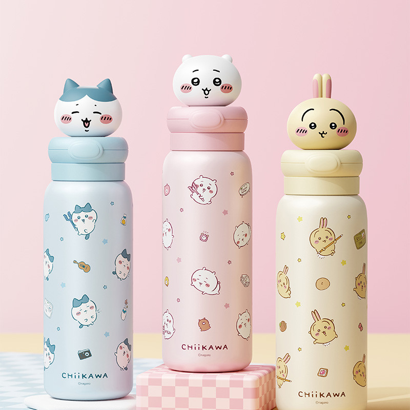 MINISO名创优品吉伊卡哇公仔随手保温杯不锈钢便携水杯可爱学生