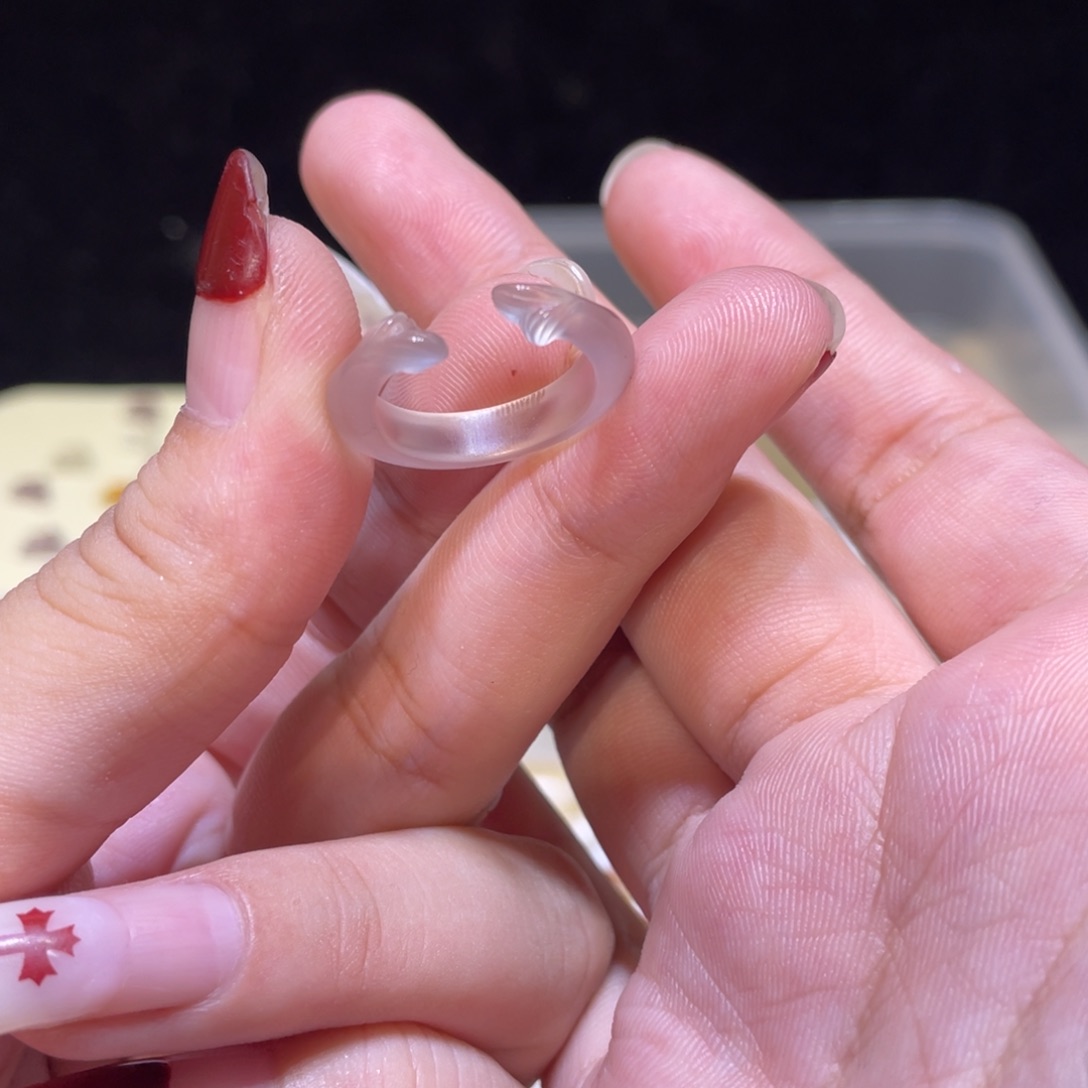 玛瑙/玉髓未镶嵌戒指62号港12