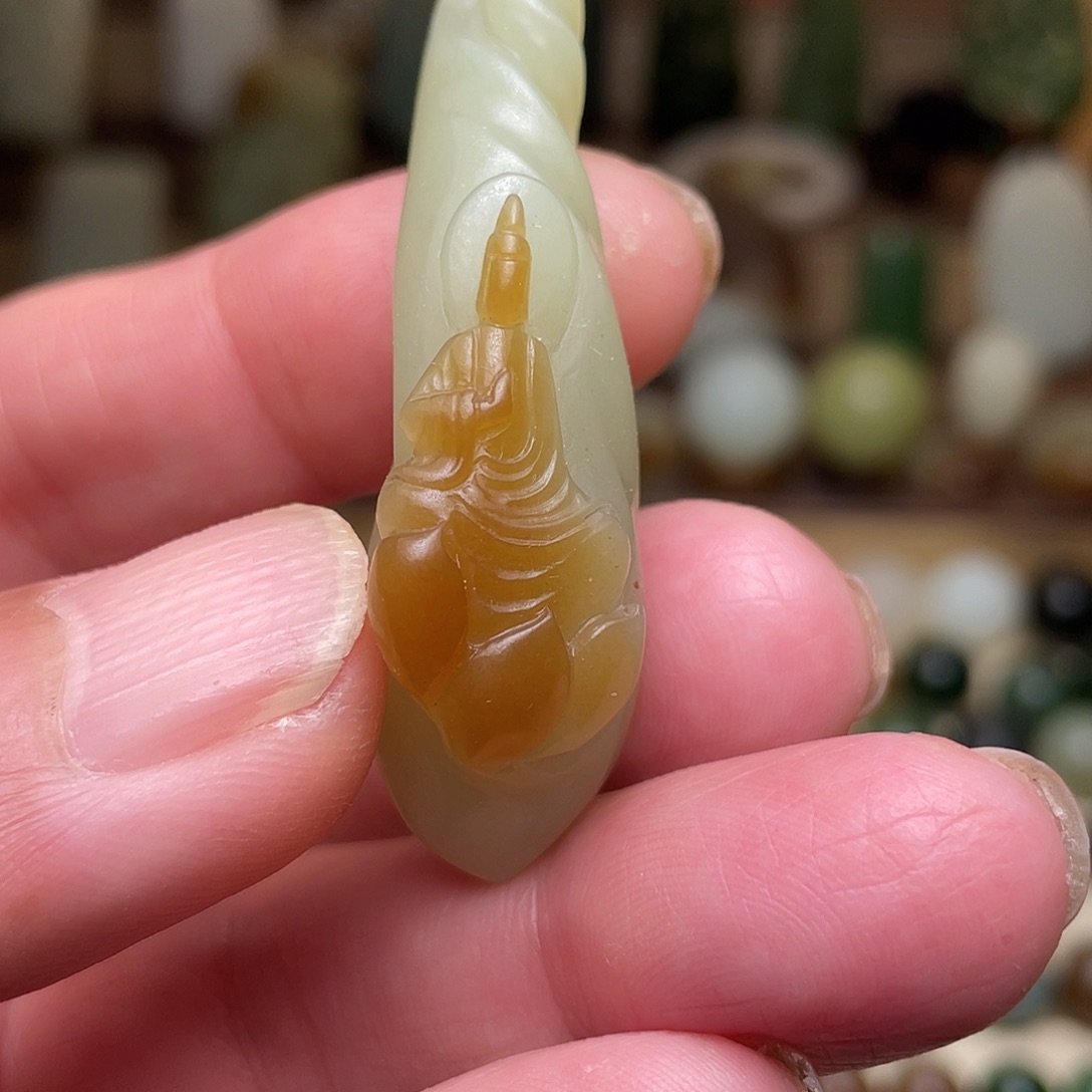 和田玉未镶嵌吊坠(不含链)