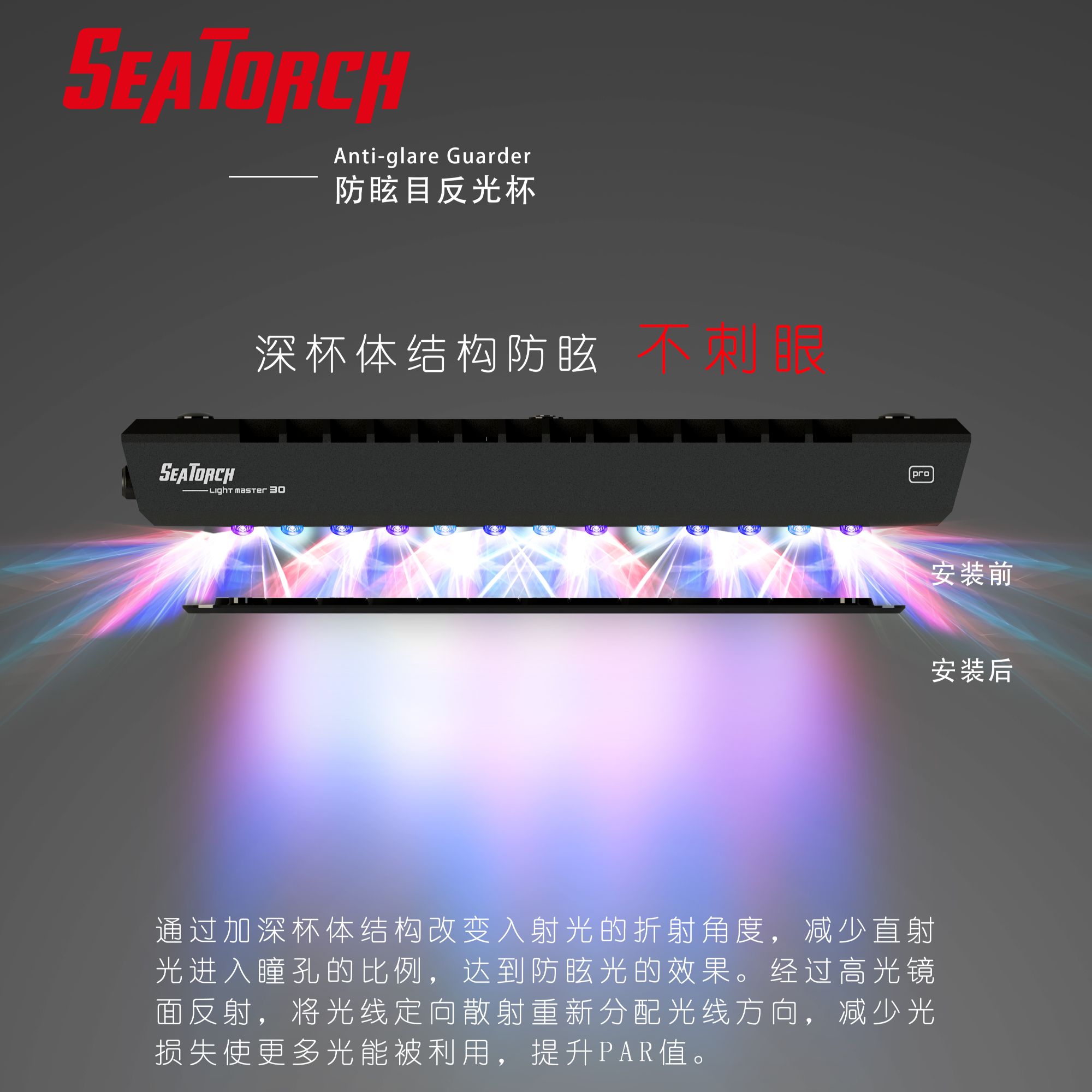 Seatorch/施特驰防眩目反光杯海缸