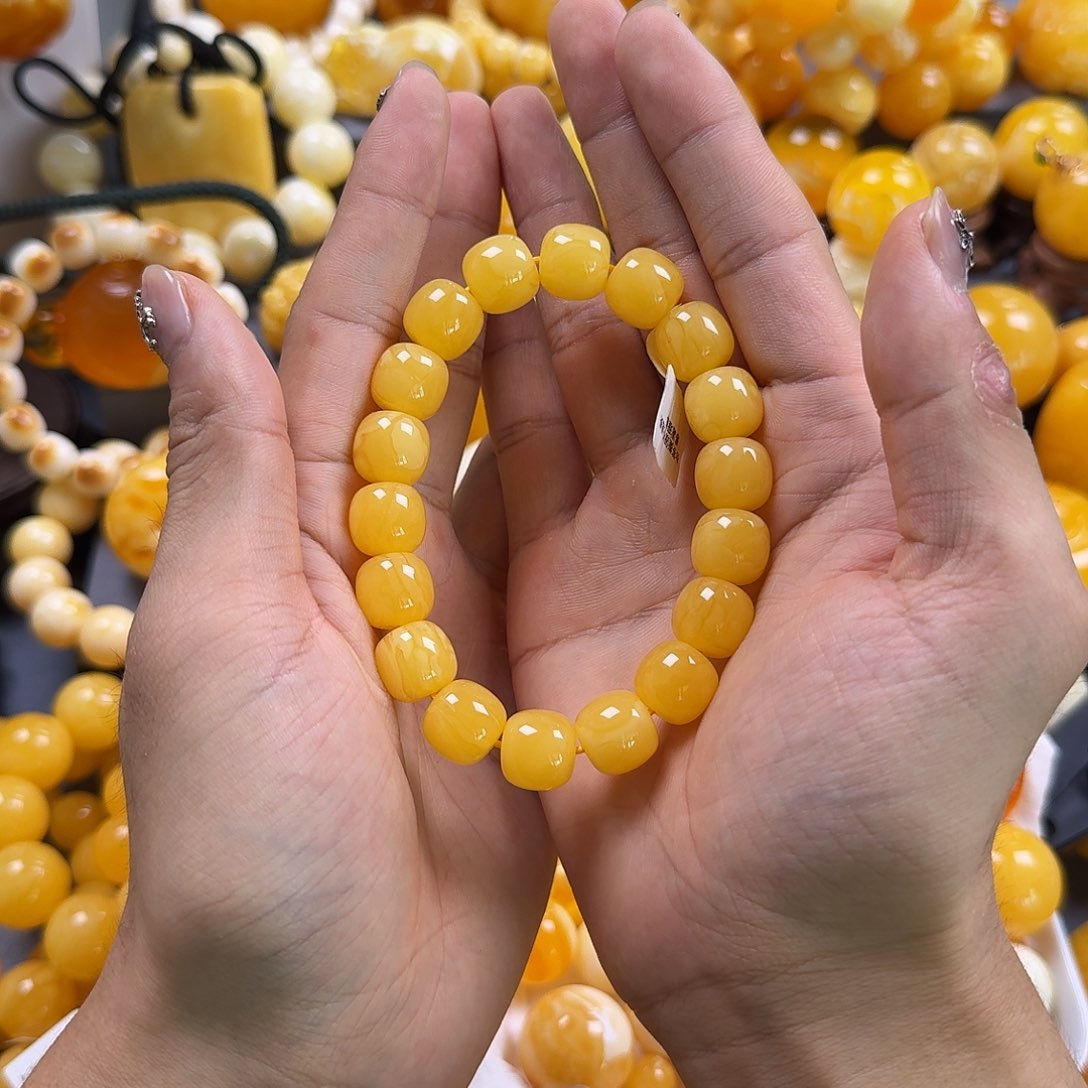 琥珀珠宝奇石未镶嵌同料老型13mm