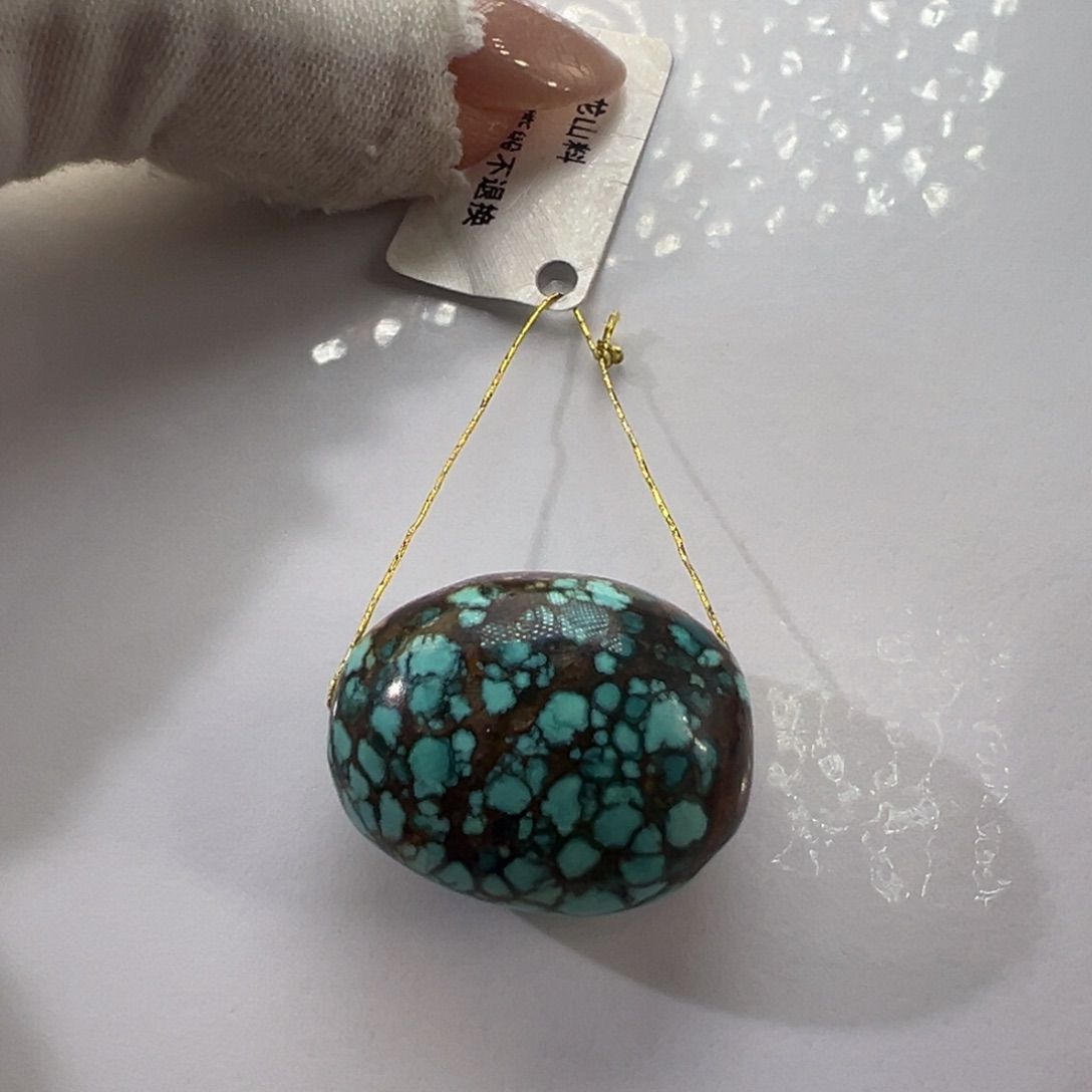 绿松石未镶嵌挂件