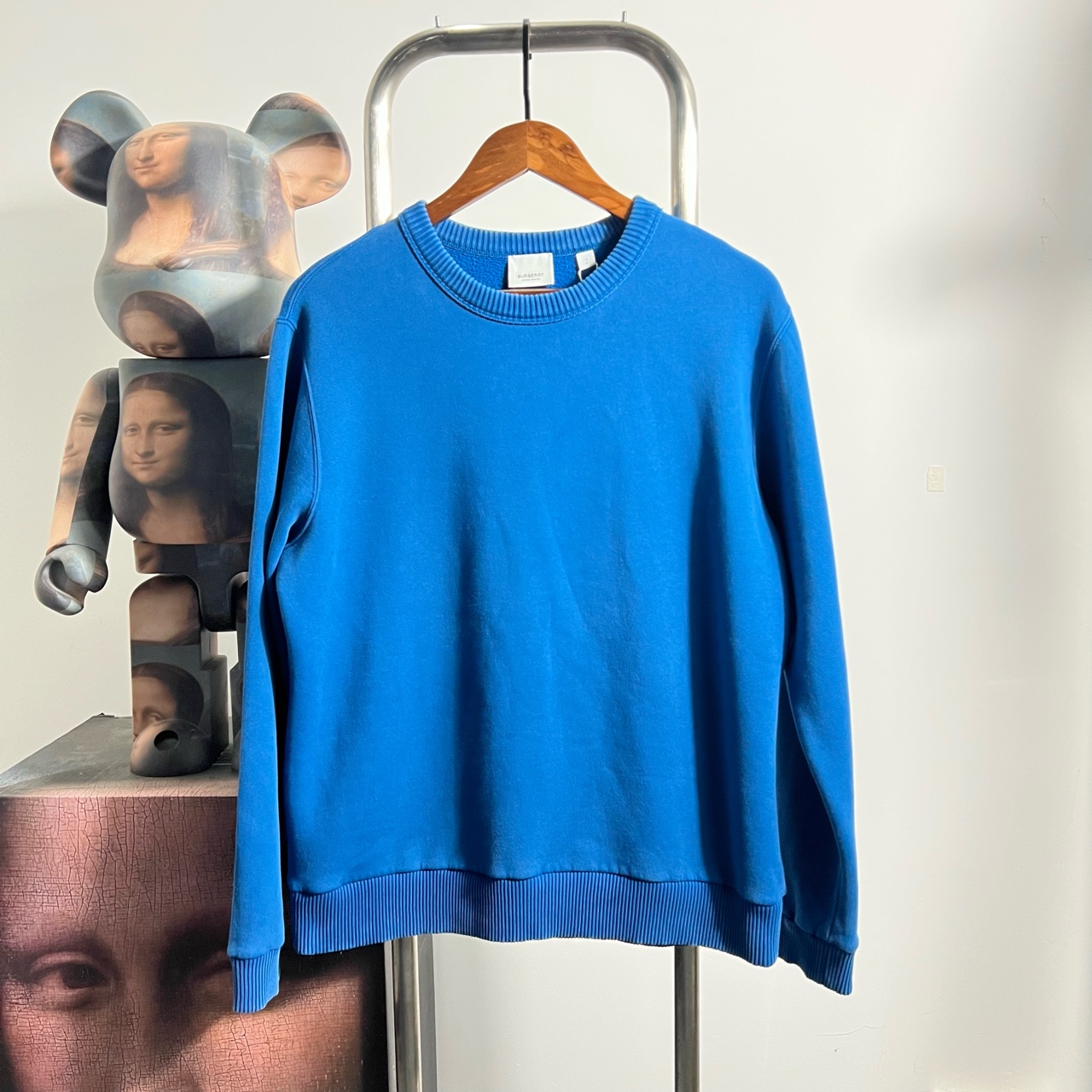 99新 BURBERRY/博柏利 巴宝莉后logo卫衣p2378尺码S衣长66胸围56