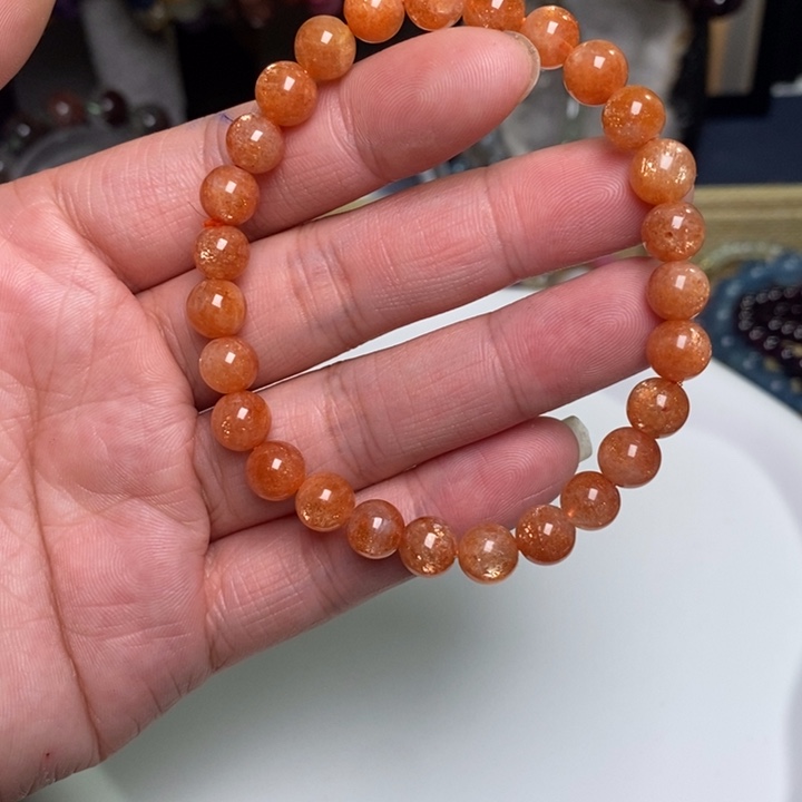 长石手链未镶嵌手串