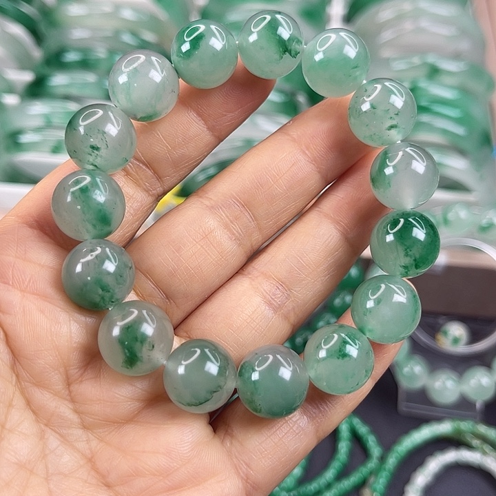 未镶嵌手链石英质玉染**生