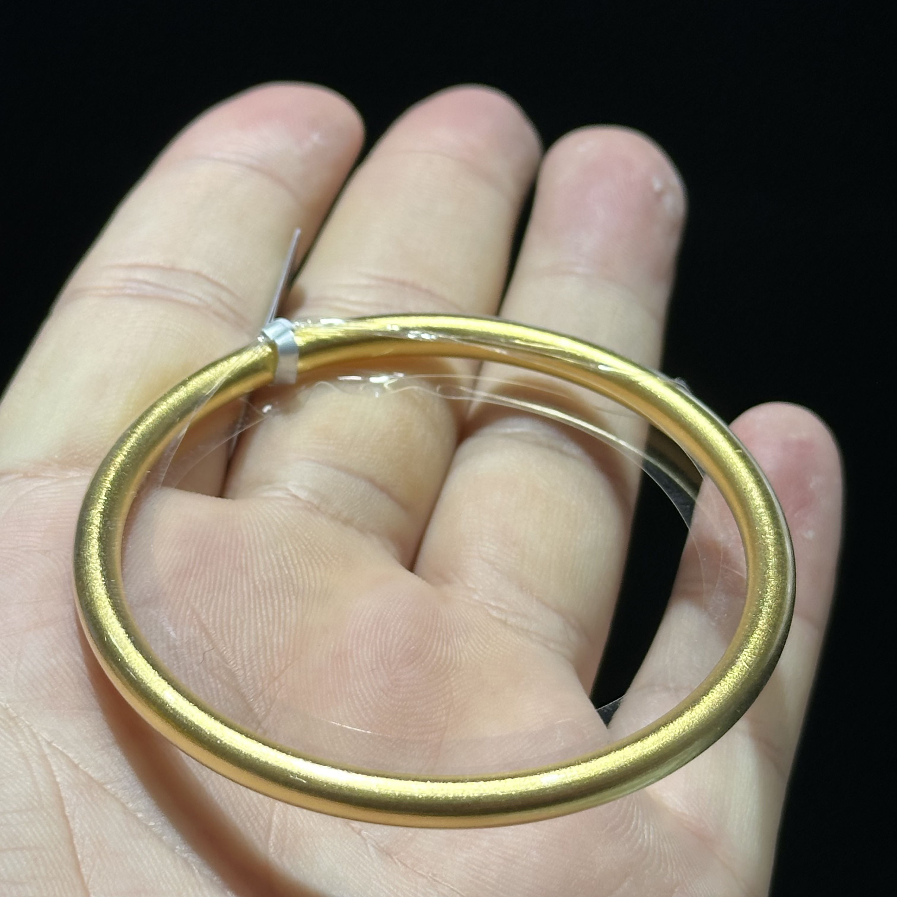 足金9999 古法 素圈手镯56# 25.409