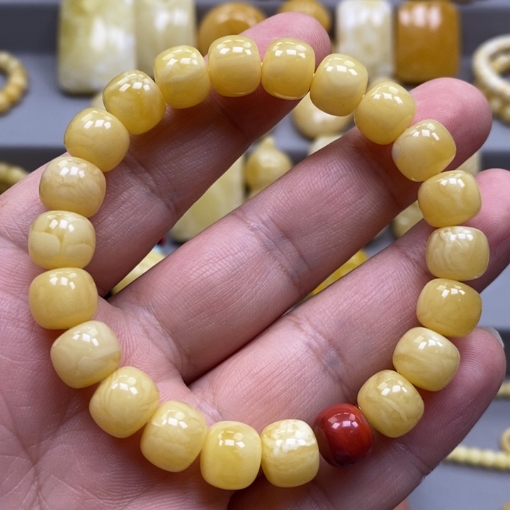 琥珀未镶嵌手链手串