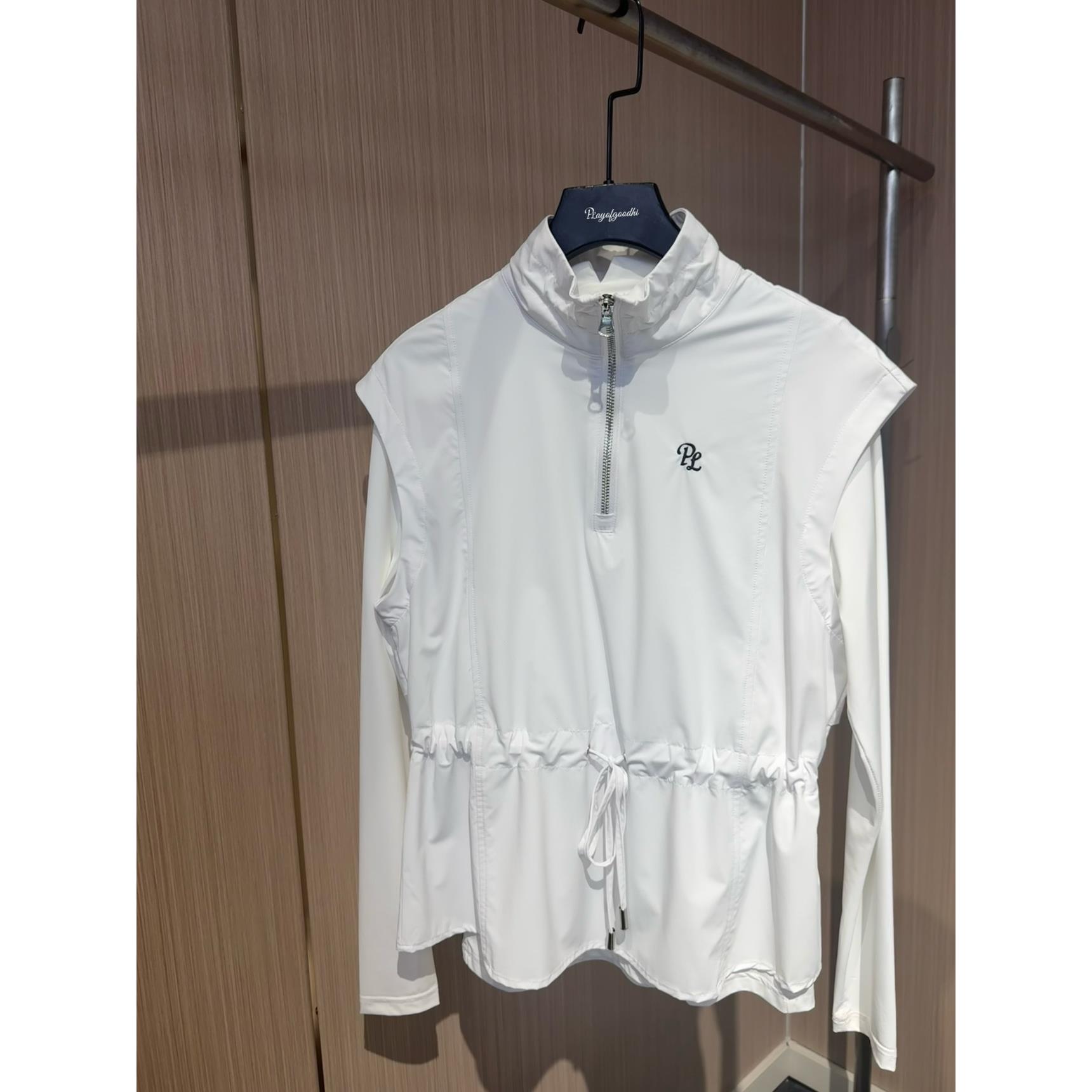 高尔夫服装女秋冬高尔夫马甲女防风保暖显瘦韩版女款长袖网球服女