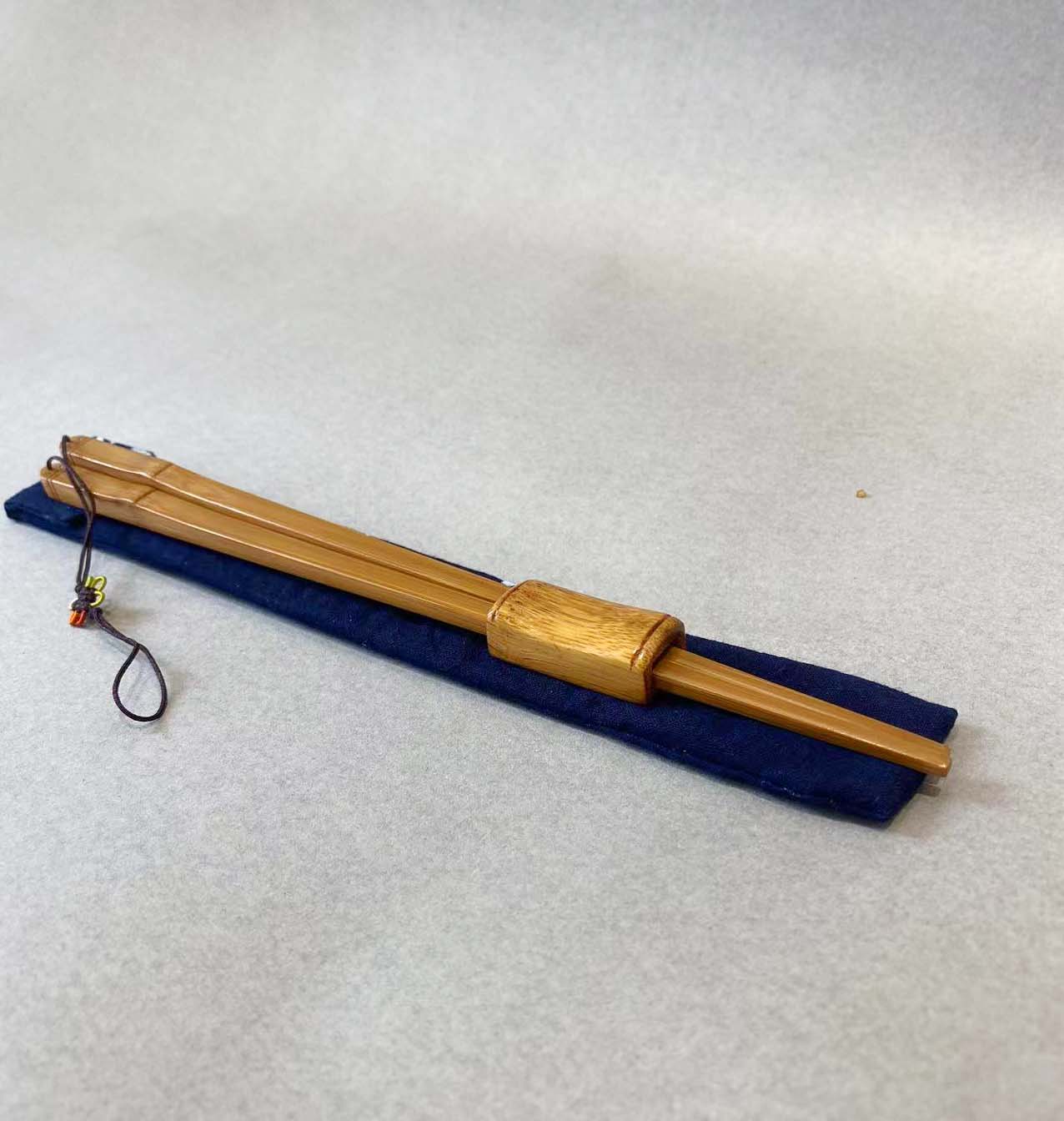 台湾竹艺师廖壹男纯手工雕刻大漆天然竹节竹筷套装筷子如意筷24