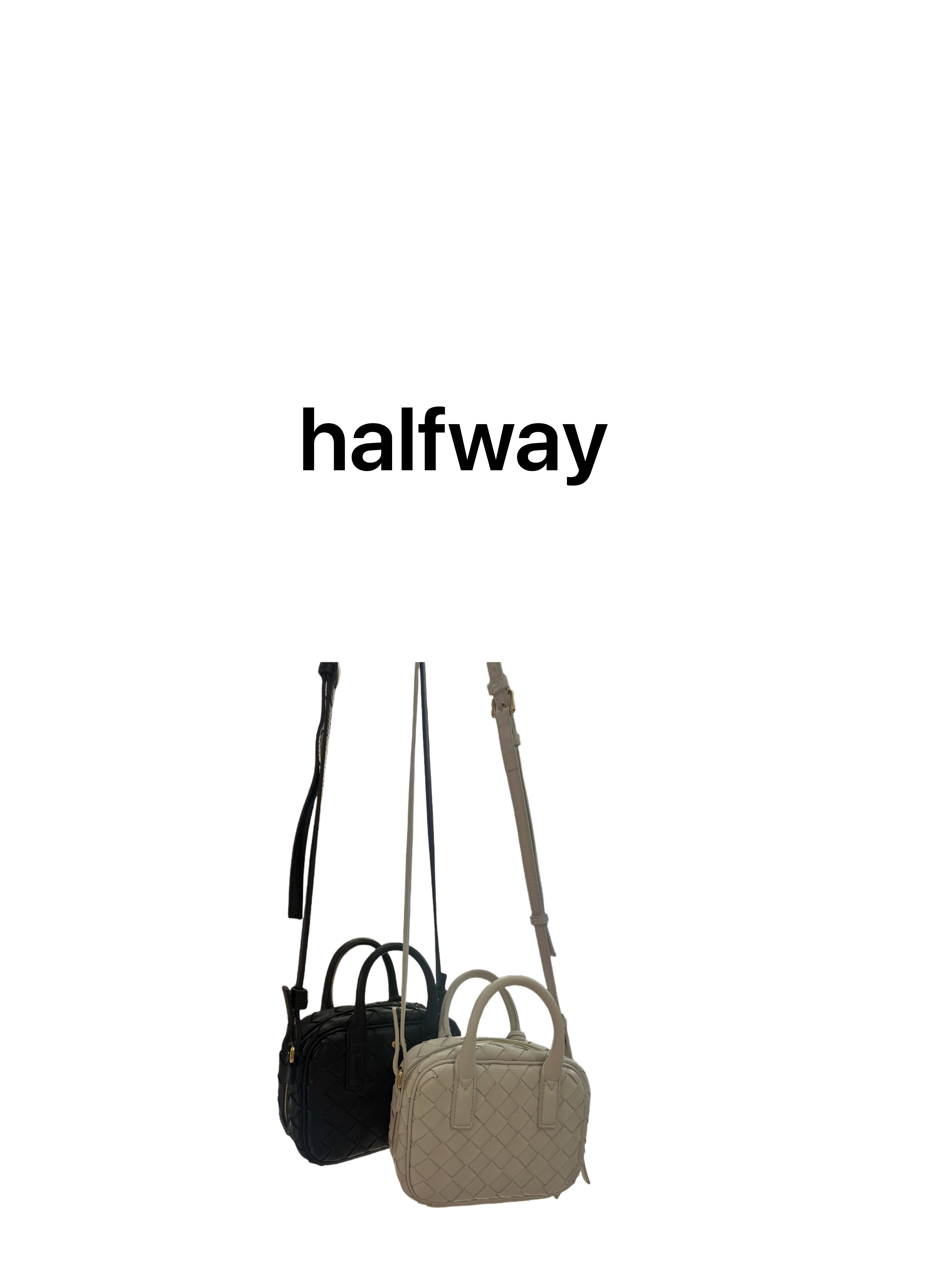 halfway DF-009羊皮 编织 小方包