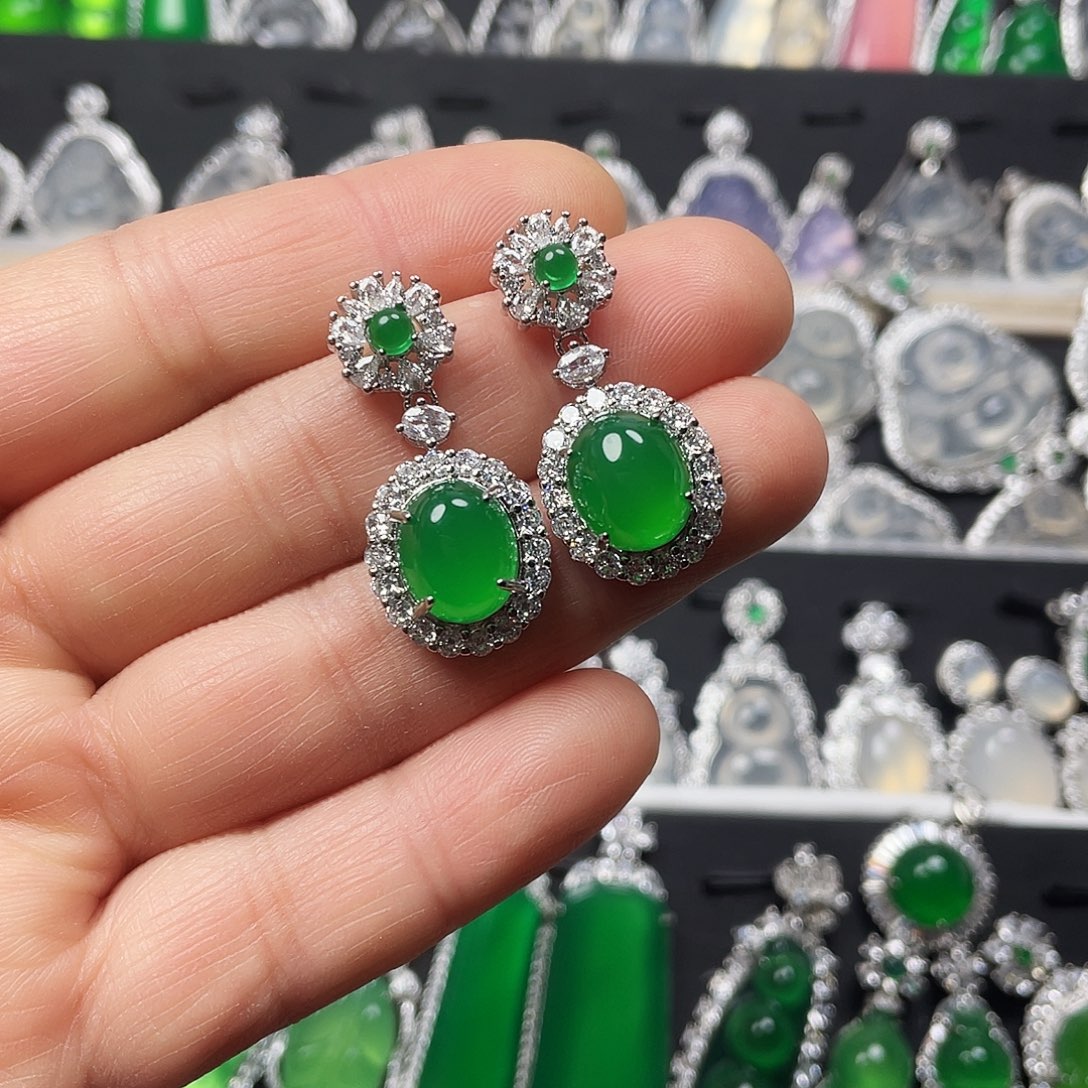 玛瑙/玉髓耳钉合金