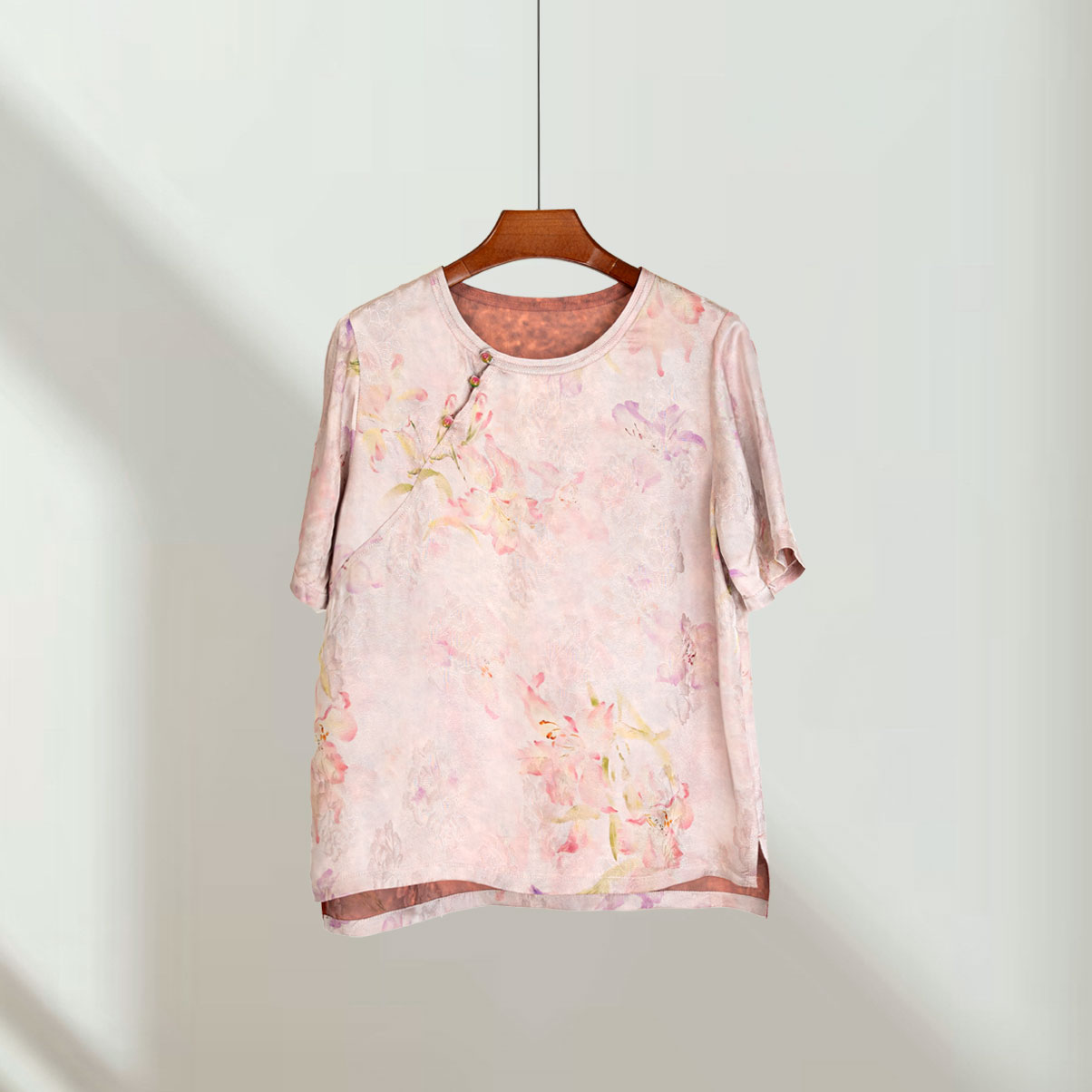 [花影]夏季新款国风中式开衫T恤2012