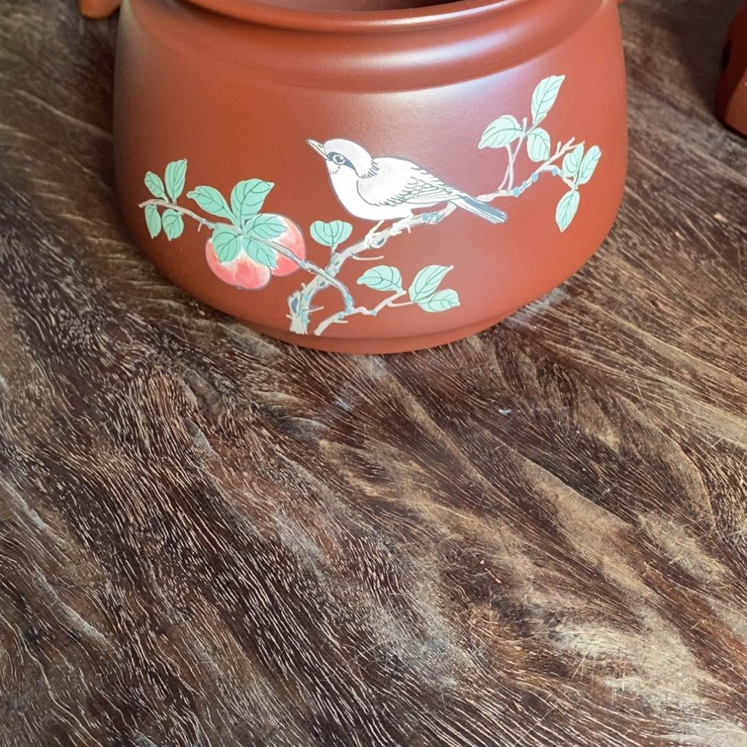 紫砂花盆简****，花盆手工制作