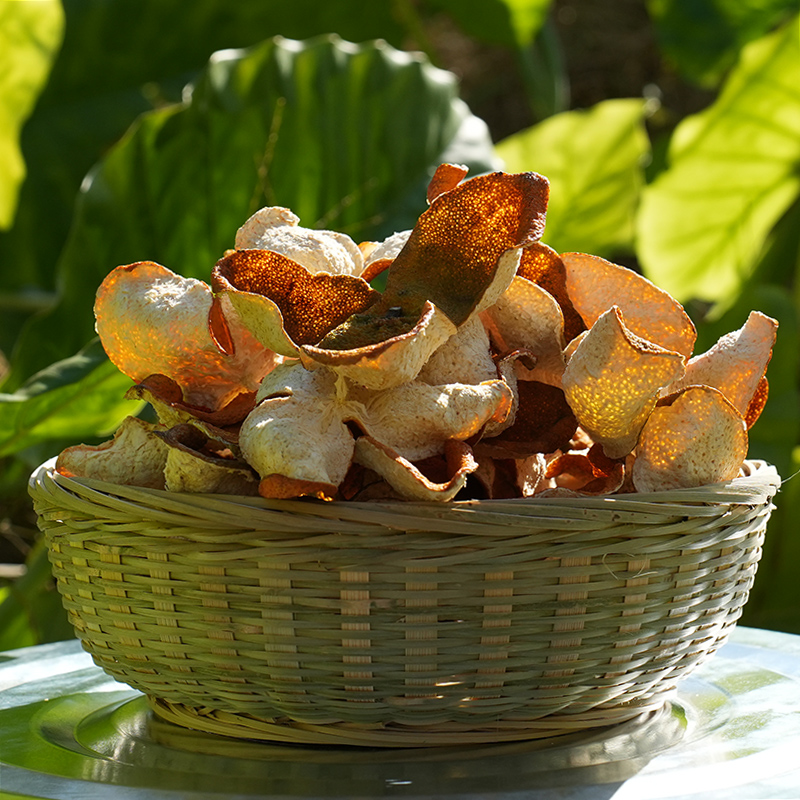 【新皮皇】自家果园新会大红皮陈皮正宗驳枝7年老树茶枝柑生晒整皮