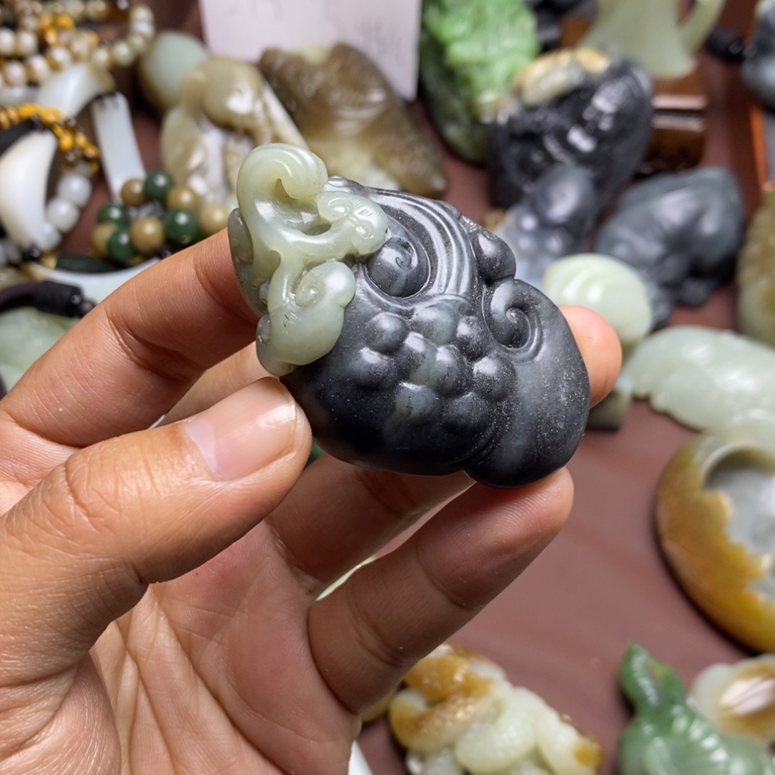 海****和田玉未镶嵌挂件