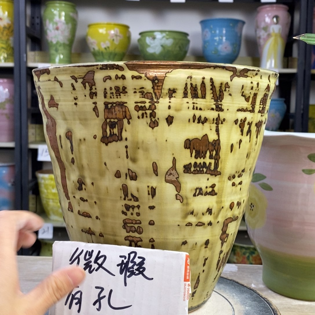 景德镇手工手绘陶瓷花盆