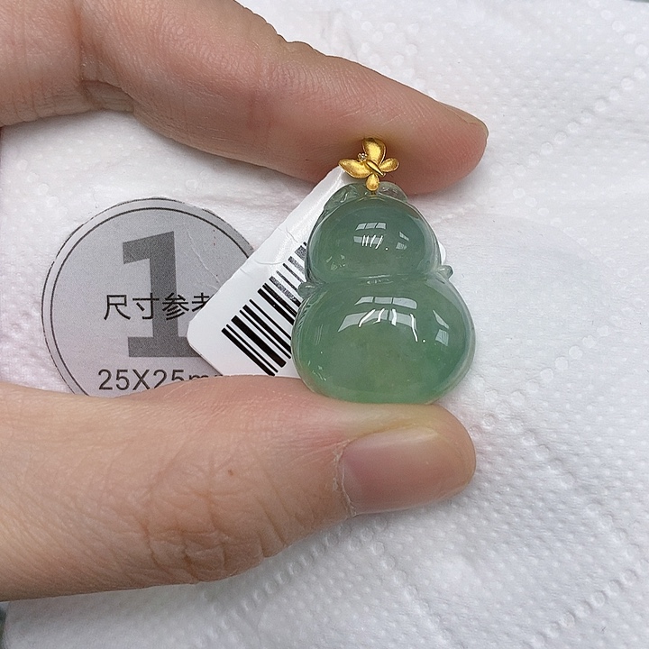 颈饰18K金镶嵌翡翠12345778899