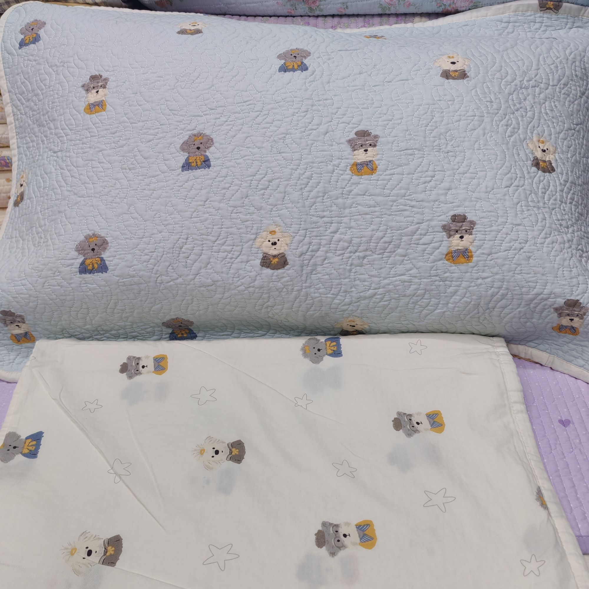 【喜上棉品】48*74cm斜纹纯棉绗缝夹棉花枕套干爽透气亲肤