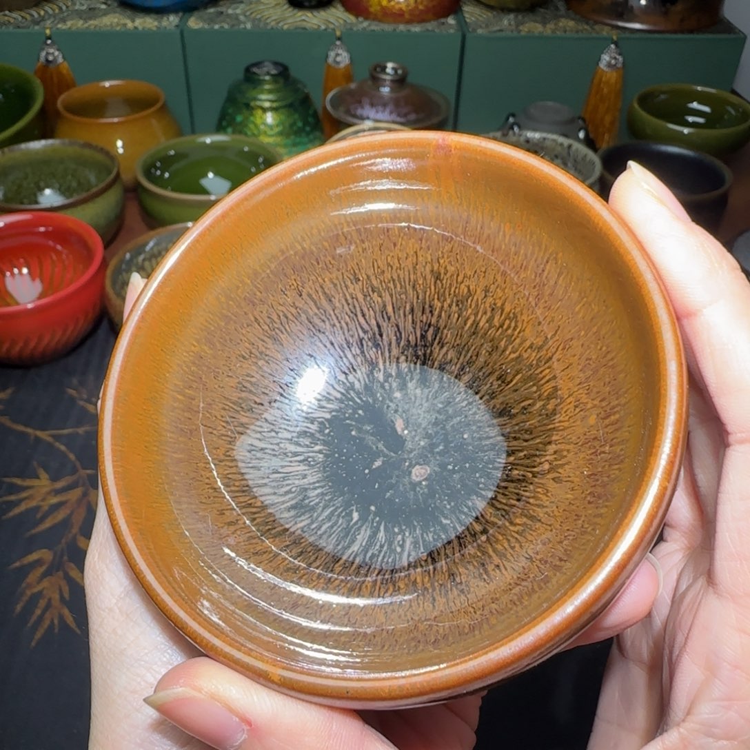 茶盏微瑕建盏，介意勿拍