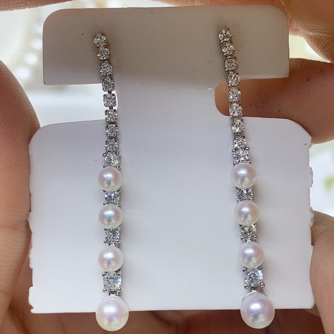 未镶嵌淡水珍珠耳钉