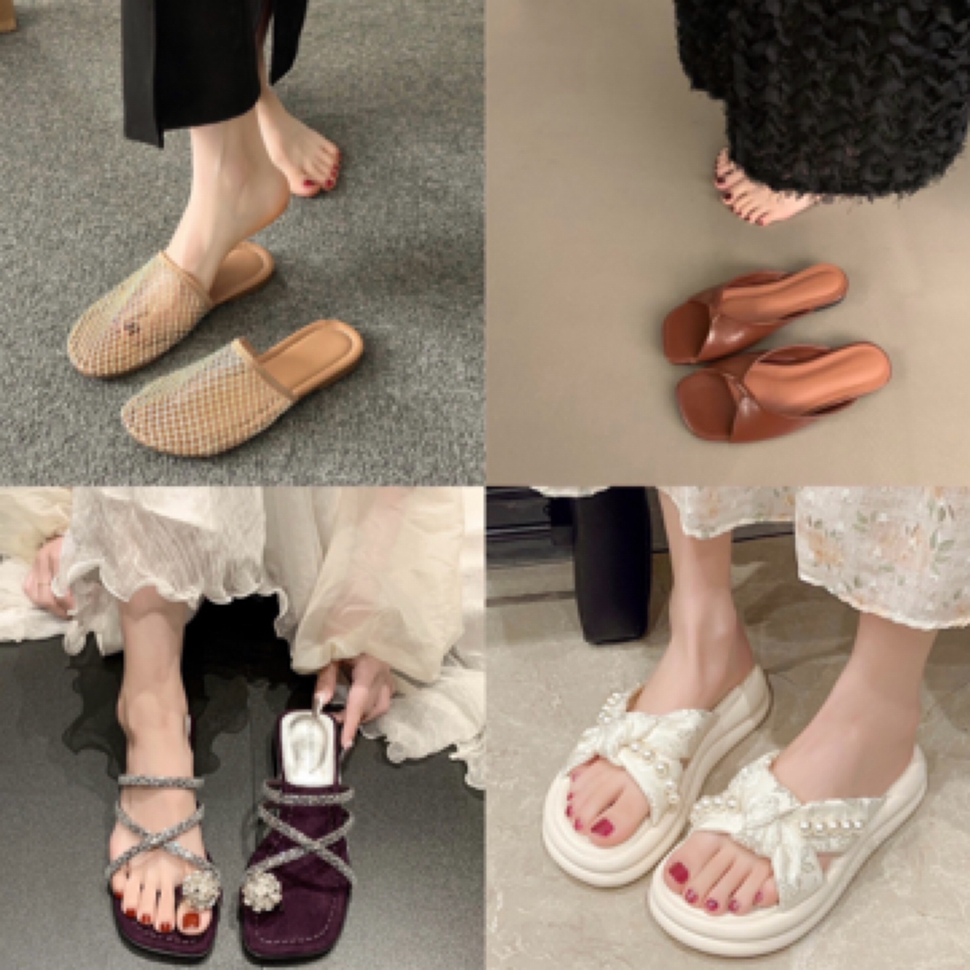 夏季休闲凉鞋拖鞋平底初恋风女鞋