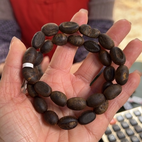 沉香手串乌身红土沉水11克卡0.9多样性发1串