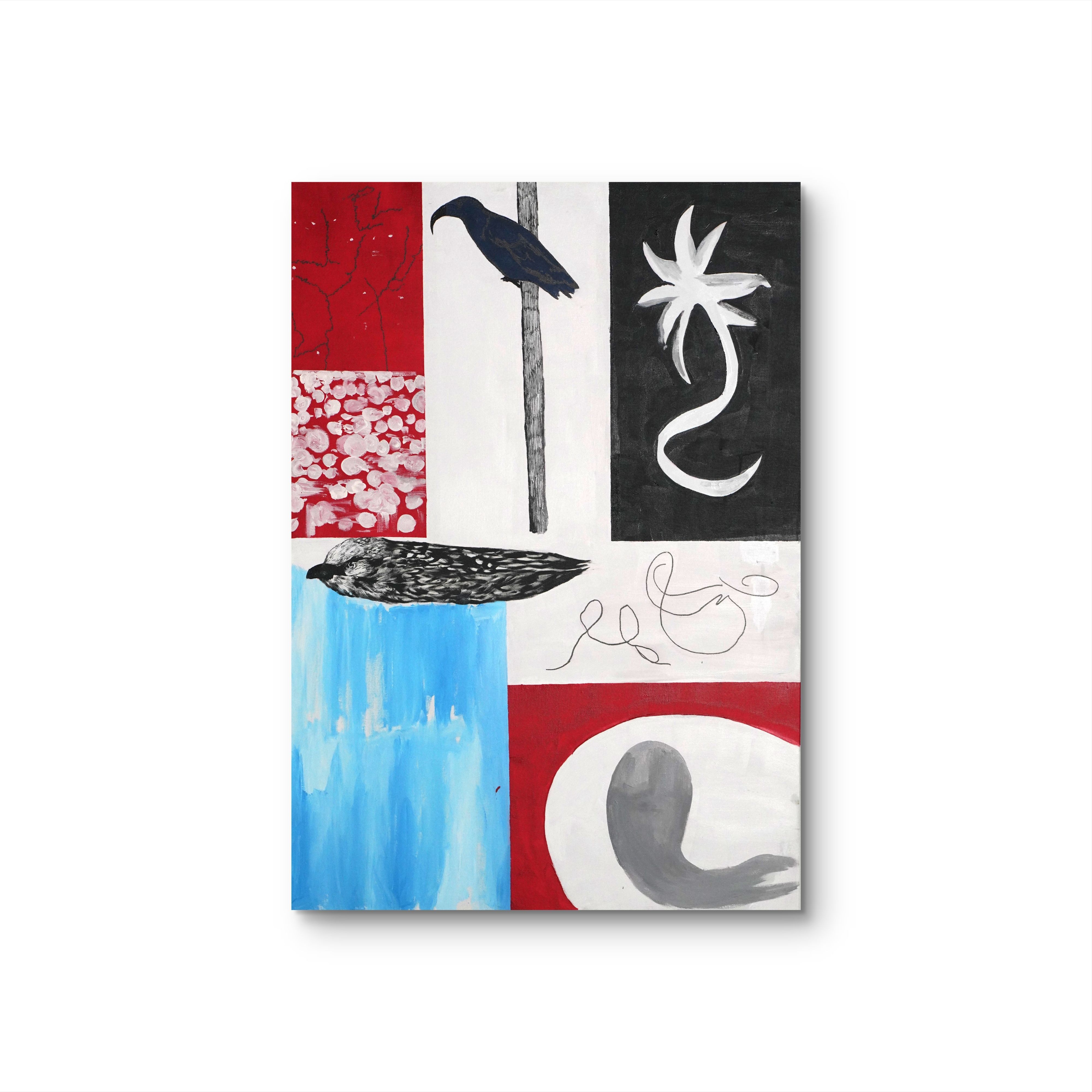 【拼图】原创手绘挂画 “70*100” No.1191玄关客厅纯手绘装饰画