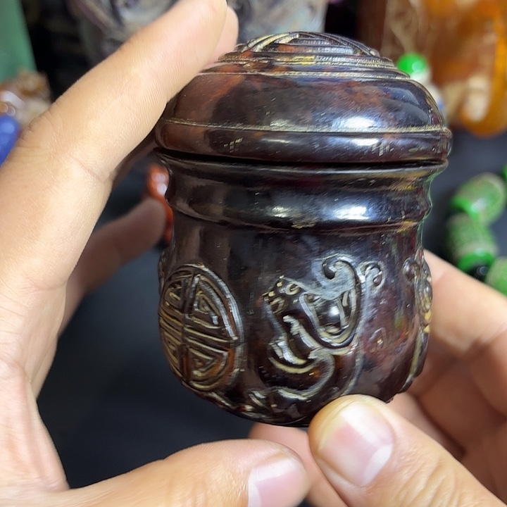 白玉菩提把件一个