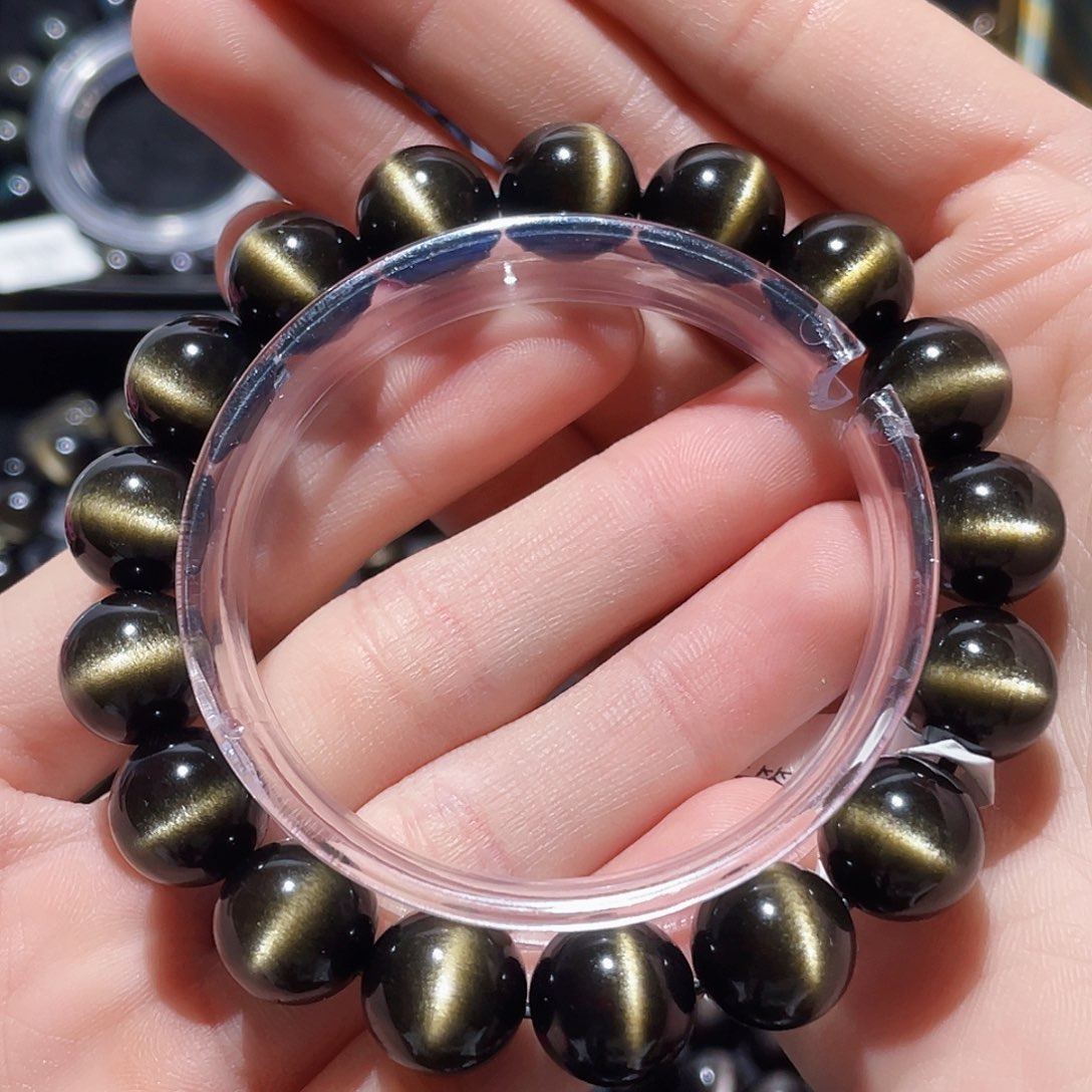 黑曜岩手链未镶嵌s****6