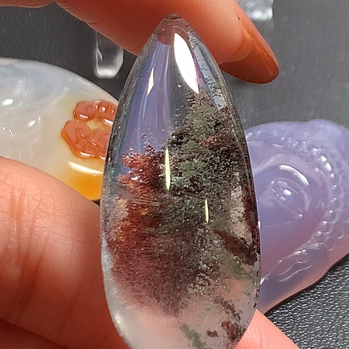 水晶吊坠(不含链)未镶嵌颖