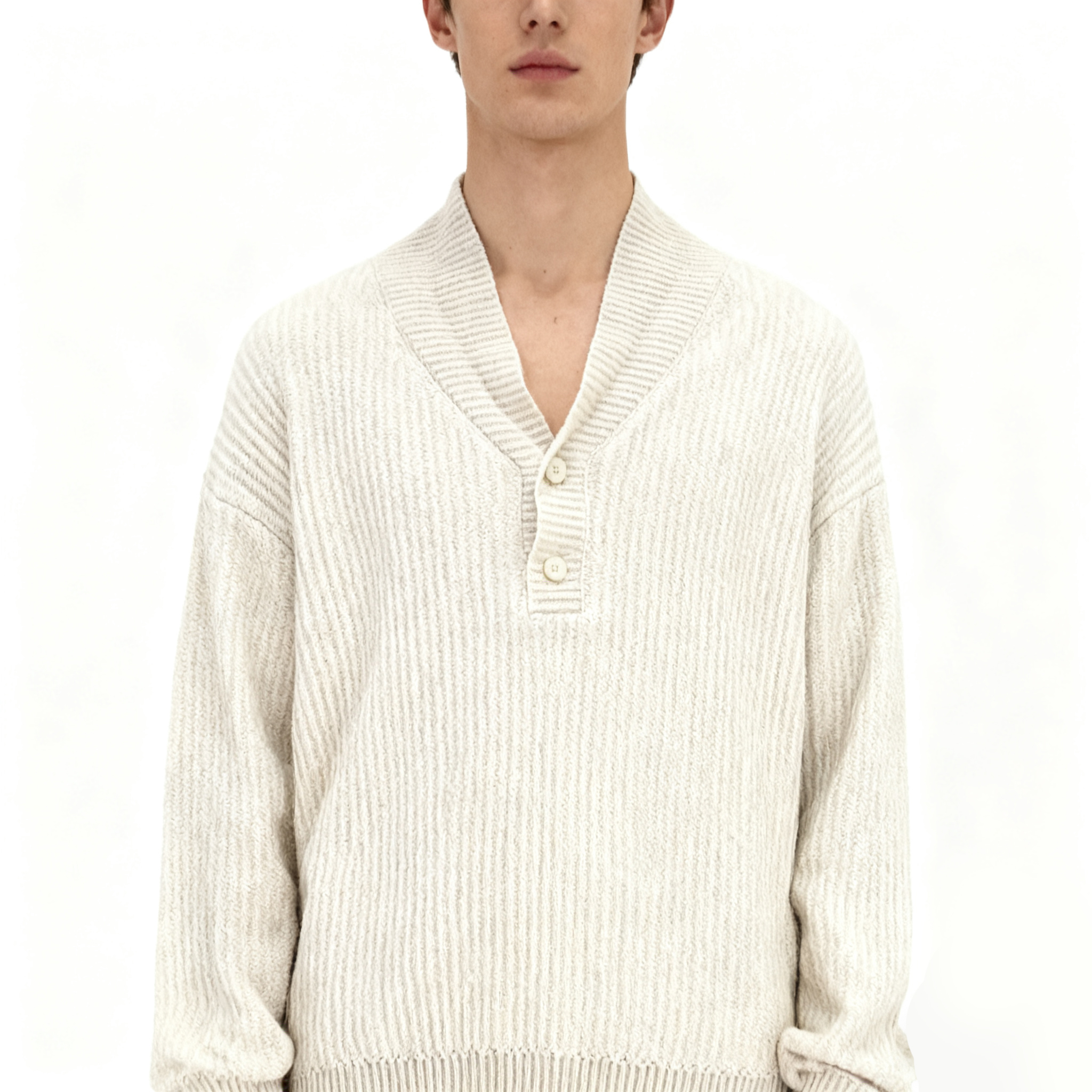 FNZAJ/33902A  男士长袖针织衫（海）