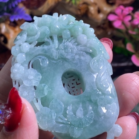 【闪购商品】颈饰未镶嵌翡翠喜上