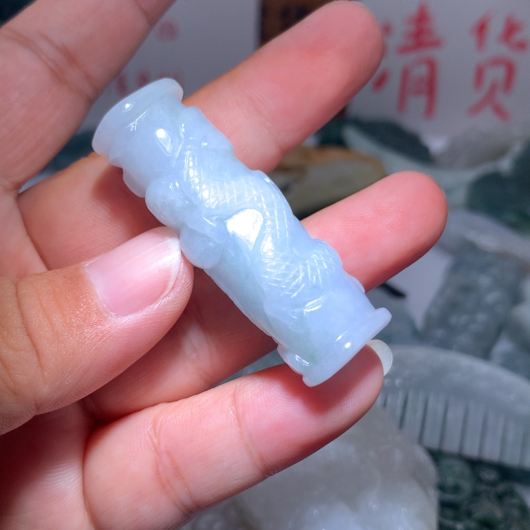 翡翠未镶嵌颈饰保真天然A货翡翠