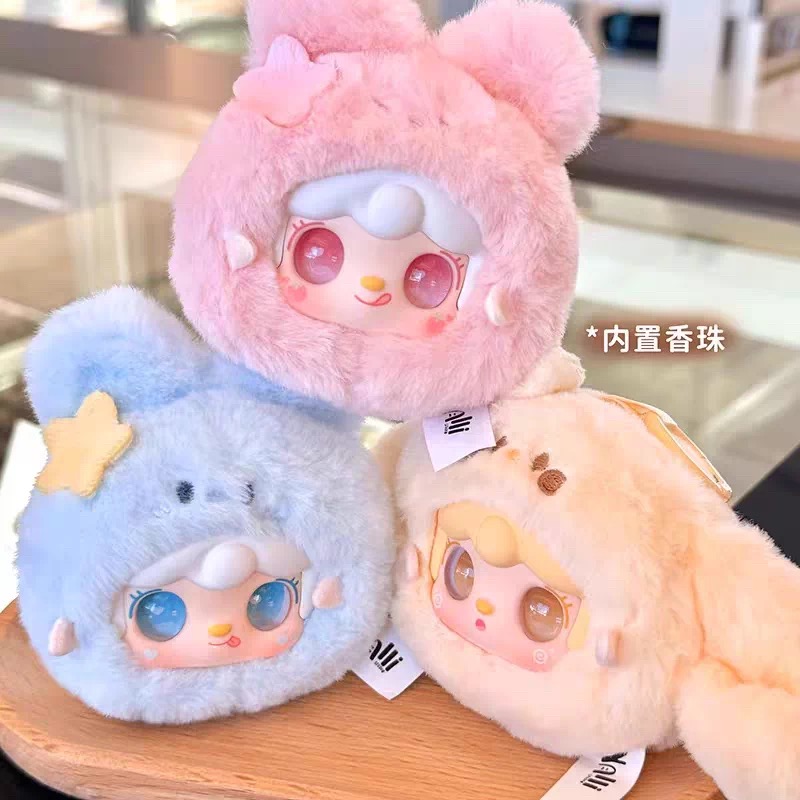 【拆盒】新品痒痒yooki萌一萌小兔流沙眼毛绒潮玩盲盒可爱挂件