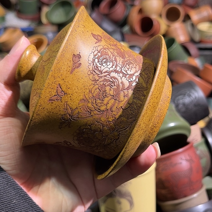 紫砂茶杯全手工紫砂主人杯