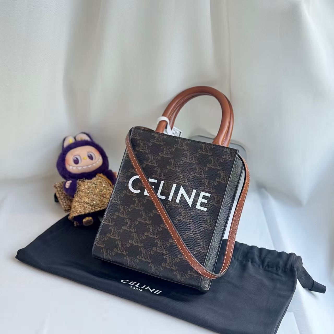 95新 Celine/思琳 凯旋门Mini Tote 琴谱手提单肩包